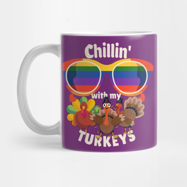 Chillin' with my turkeys by alcoshirts